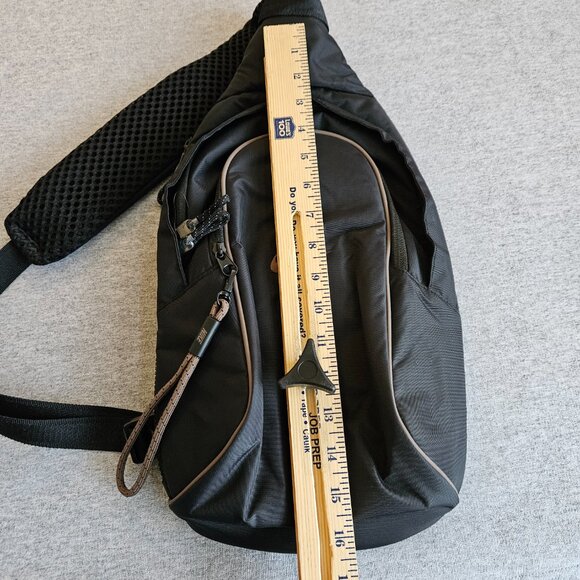 Nike 22SS Sportswear Essentials Sling Bag Unisex Crossbody Black Shoulder Strap - Picture 3 of 9